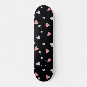 Cute Shamrock Harten Lucky Love Patroon Skateboard