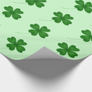 Cute shamrock patroon cadeaupapier