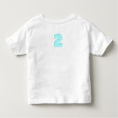 Cute Shark Birthday Custom Age Boy Kinder Shirts (Achterkant)