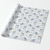 Cute Shark Cadeaupapier (Uitgerold)
