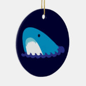 Cute Shark Keramisch Ornament (Rechts)