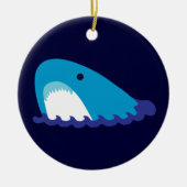 Cute Shark Keramisch Ornament (Voorkant)
