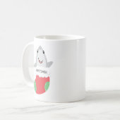 Cute Shark-kerststaart-Mok Koffiemok (Voorkant links)