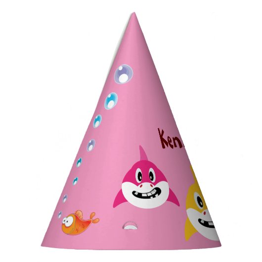 Cute Shark 🦈 Leuk Fantastisch Kinderen Super Ocea Feesthoedjes (Links)