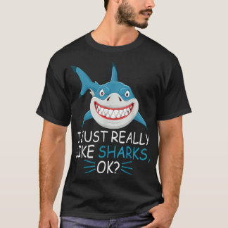 Cute Shark Lover... ik hou echt van haaien. T-shirt
