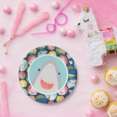 Cute Shark Papieren Bordje (Feest)