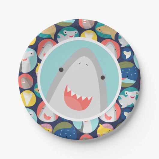 Cute Shark Papieren Bordje (Voorkant)