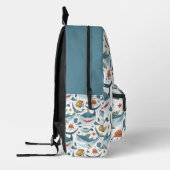 Cute Shark Pattern Bedrukte Rugzak (Links)