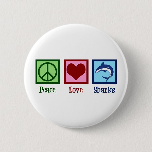 Cute Shark Ronde Button 5,7 Cm (Voorkant)