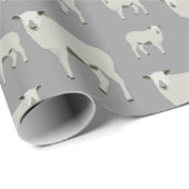 Cute Sheep and Lamb Boerderij Animal Pattern Cadeaupapier (Rol Hoek)