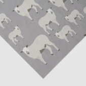 Cute Sheep and Lamb Boerderij Animal Pattern Tissuepapier (Detail)