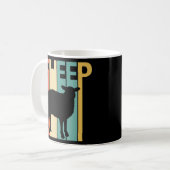 Cute Sheep Animal Koffiemok (Voorkant links)