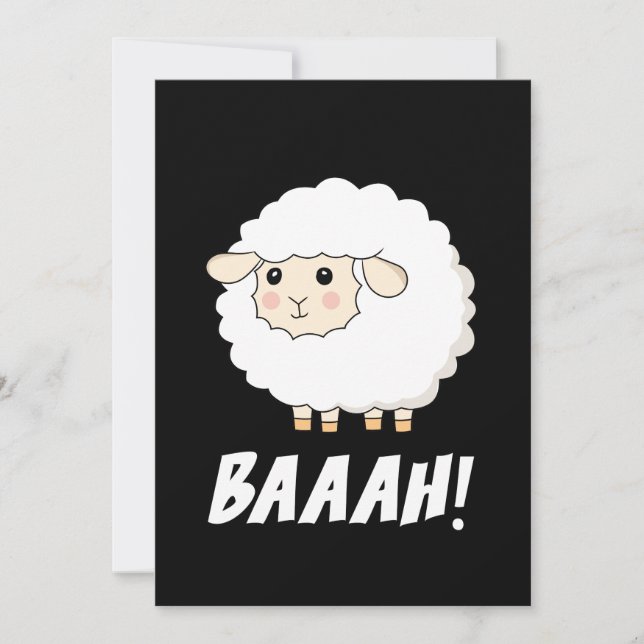 Cute Sheep Baah (Voorkant)