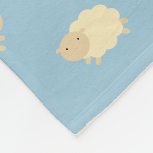 Cute Sheep Pattern Fleece Blanket (Hoek)