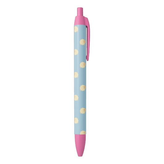 Cute Sheep Pattern Girly Pen (Achterkant (Verticaal))