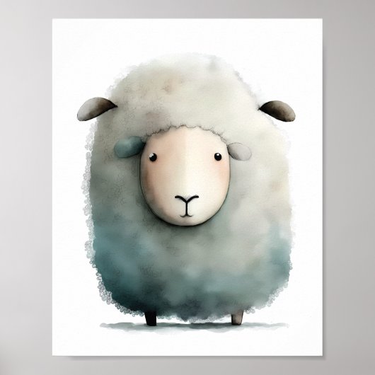 Cute Sheep Print (Voorkant)
