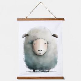 Cute Sheep Print Hangend Wandkleed