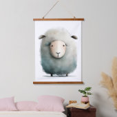 Cute Sheep Print Hangend Wandkleed (Slaapkamer)