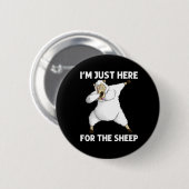 Cute Sheep Ronde Button 5,7 Cm (Voorkant /achterkant)