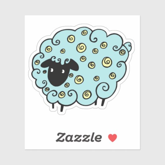 Cute Sheep Sticker (Vel)