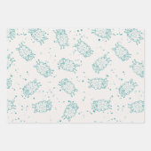 Cute Sheep – Whimsical Seamless Pattern Inpakpapier Vel (Voorkant 3)