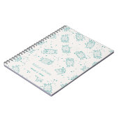 Cute Sheep – Whimsical Seamless Pattern Notitieboek (Linkerzijde)