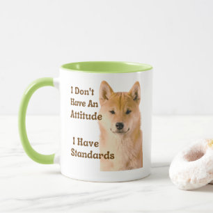 Cute Shiba Inu Dog Attitude and Standards Mok