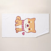 Cute Shiba Inu Dog Badhanddoek (Badhanddoek)