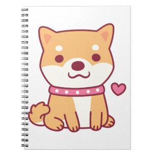 Cute Shiba Inu Dog Notitieboek