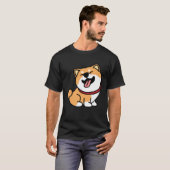 Cute Shiba Inu Dog T-shirt (Voorkant volledig)