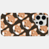 Cute Shiba Inu Faces Smiling and Blinking Dogs Case-Mate iPhone Case (Achterkant (horizontaal))