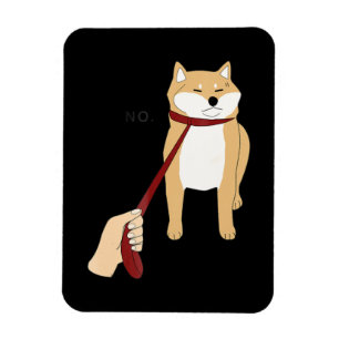 Cute shiba inu   Grappig ontwerp van de nope hond Magneet