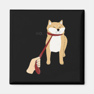 Cute shiba inu Grappig ontwerp van de nope hond Magneet
