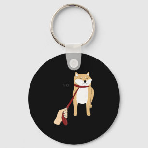 Cute shiba inu Grappig ontwerp van de nope hond Sleutelhanger
