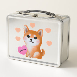 Cute Shiba Inu Hearts Voor Hondenliefhebber