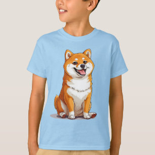 Cute Shiba Inu Hond T-shirt Ontwerp