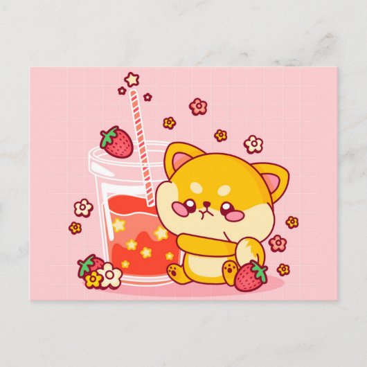 Cute Shiba Inu Pup Briefkaart (Voorkant)