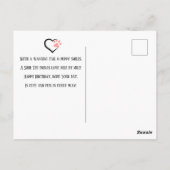 Cute Shih Tzu Happy Birthday Puppy Dog Postcard Briefkaart (Achterkant)