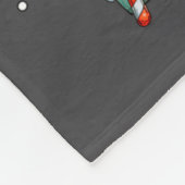 Cute Shih Tzu Le Dog Christmas Tree Xmas Hat Long Fleece Deken (Hoek)