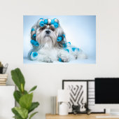 Cute Shih Tzu Poster (Thuiskantoor)