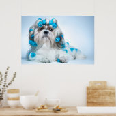 Cute Shih Tzu Poster (Keuken)