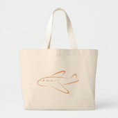 Cute Shirten | Shirten met vliegtuigpictogrammen Grote Tote Bag (Voorkant)