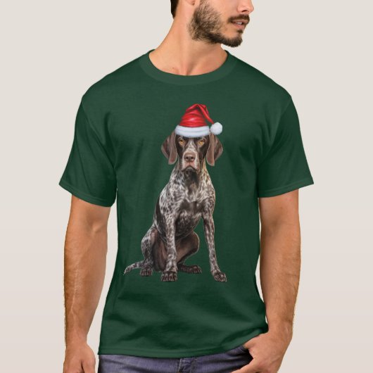 Cute Shorthair Pointer Dog Lover Funny Christmas T-shirt (Voorkant)