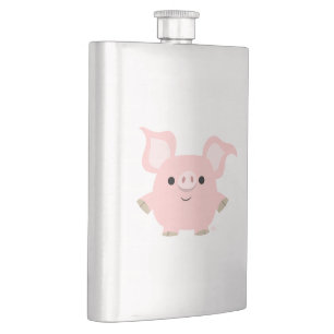 Cute Shorty Cartoon Pig Classic Flask Flacon