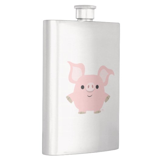 Cute Shorty Cartoon Pig Classic Flask Flacon (Rechts)