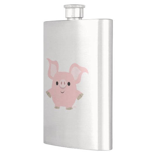Cute Shorty Cartoon Pig classique Flacon (Gauche)