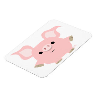 Cute Shorty Cartoon Pig Flexible Magnet Magneet