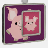 Cute Shorty Cartoon Pig Pattern Ornament (Rechts)
