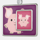 Cute Shorty Cartoon Pig Pattern Ornament (Links)