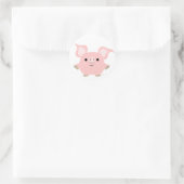 Cute Shorty Cartoon Pig Sticker (Tas)